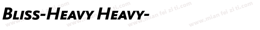 Bliss-Heavy Heavy字体转换